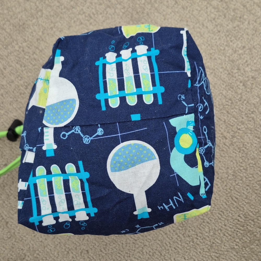 Handmade Drawstring Science Print Bag - Picture 8 of 8